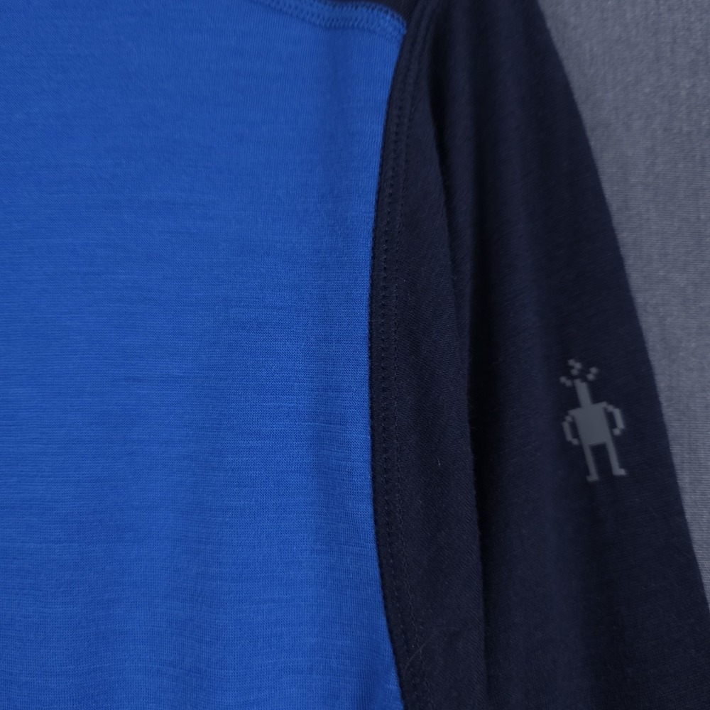 Smartwool Classic All Season Merino Base Layer Crew Mens XL Long Sleeve Blue New - Picture 6 of 13